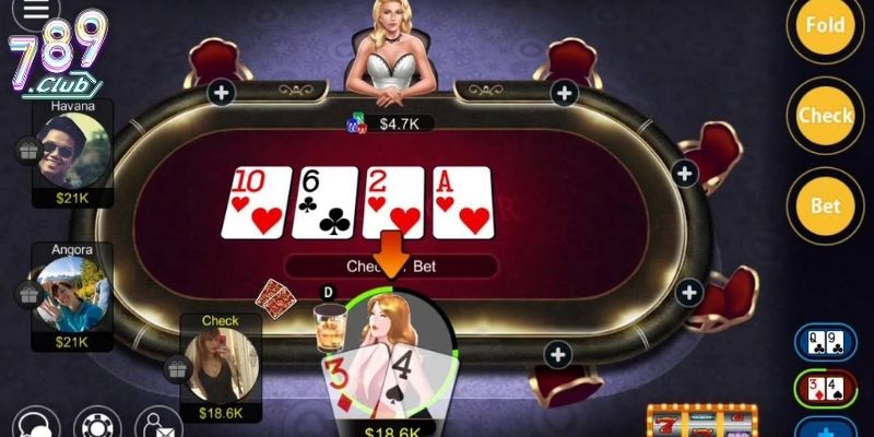 Luật chơi Poker 789club và các vòng cược